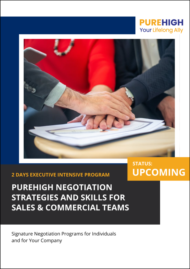 PureHigh Negotiation Strategies and Skills for Sales & Commercial Teams