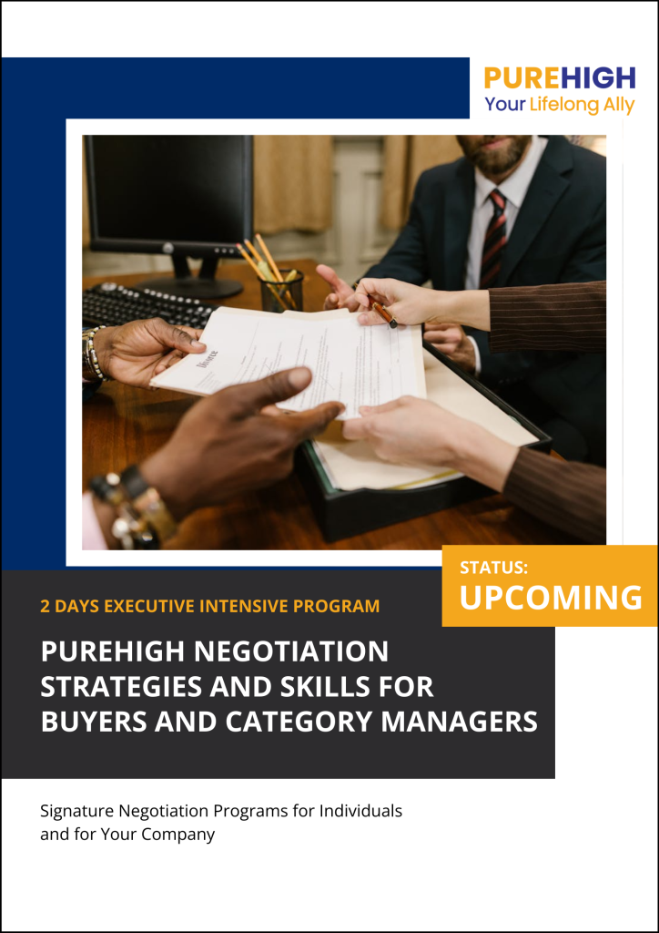 PureHigh Negotiation Strategies and Skills for Buyers and Category Managers